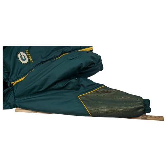 Green Bay Packers Vintage NFL Pro Player Reversible Puffer Style Jacket Size M/L - Picture 13 of 14